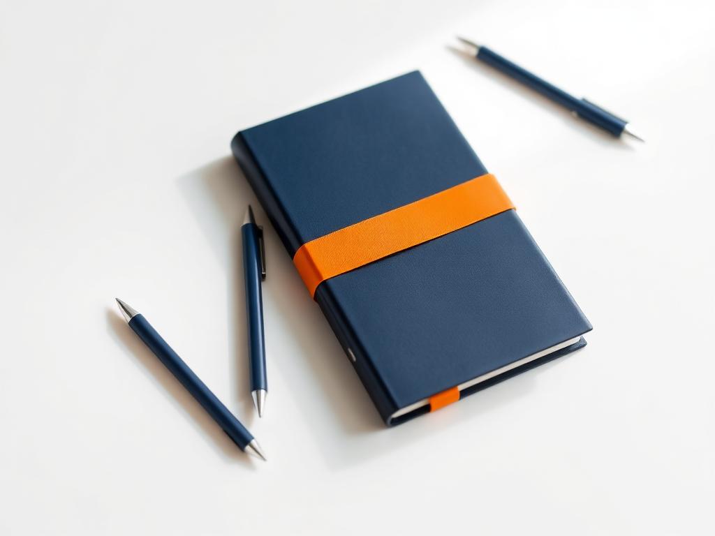 Agenda corporativa y plumas personalizadas